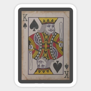 King of Spades Sticker